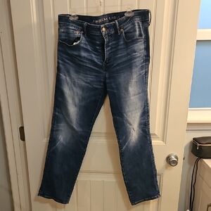 American Eagle Outfitters Men's Indigo Slim Jeans - Airflex